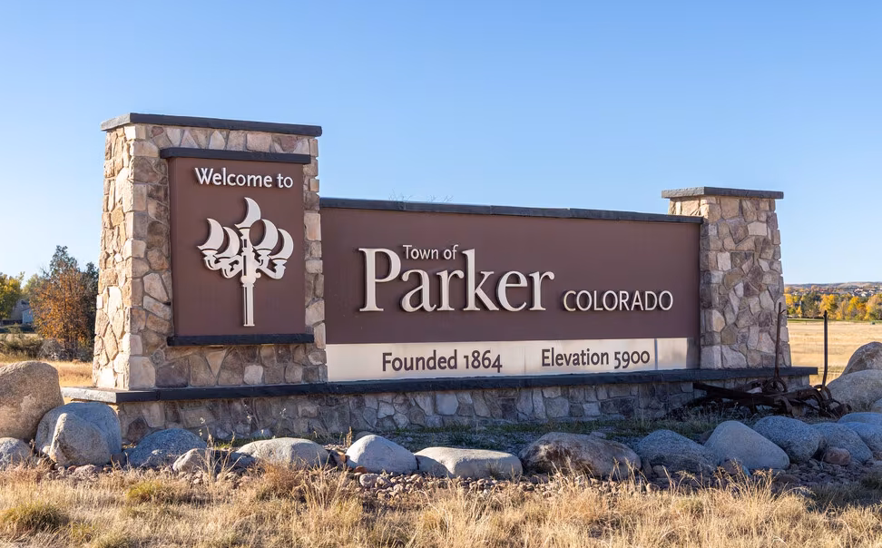 Mainstreet in downtown Parker, Colorado