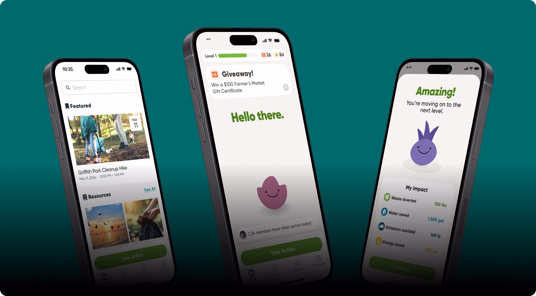 Dashboard.Earth app — local climate action and rewards