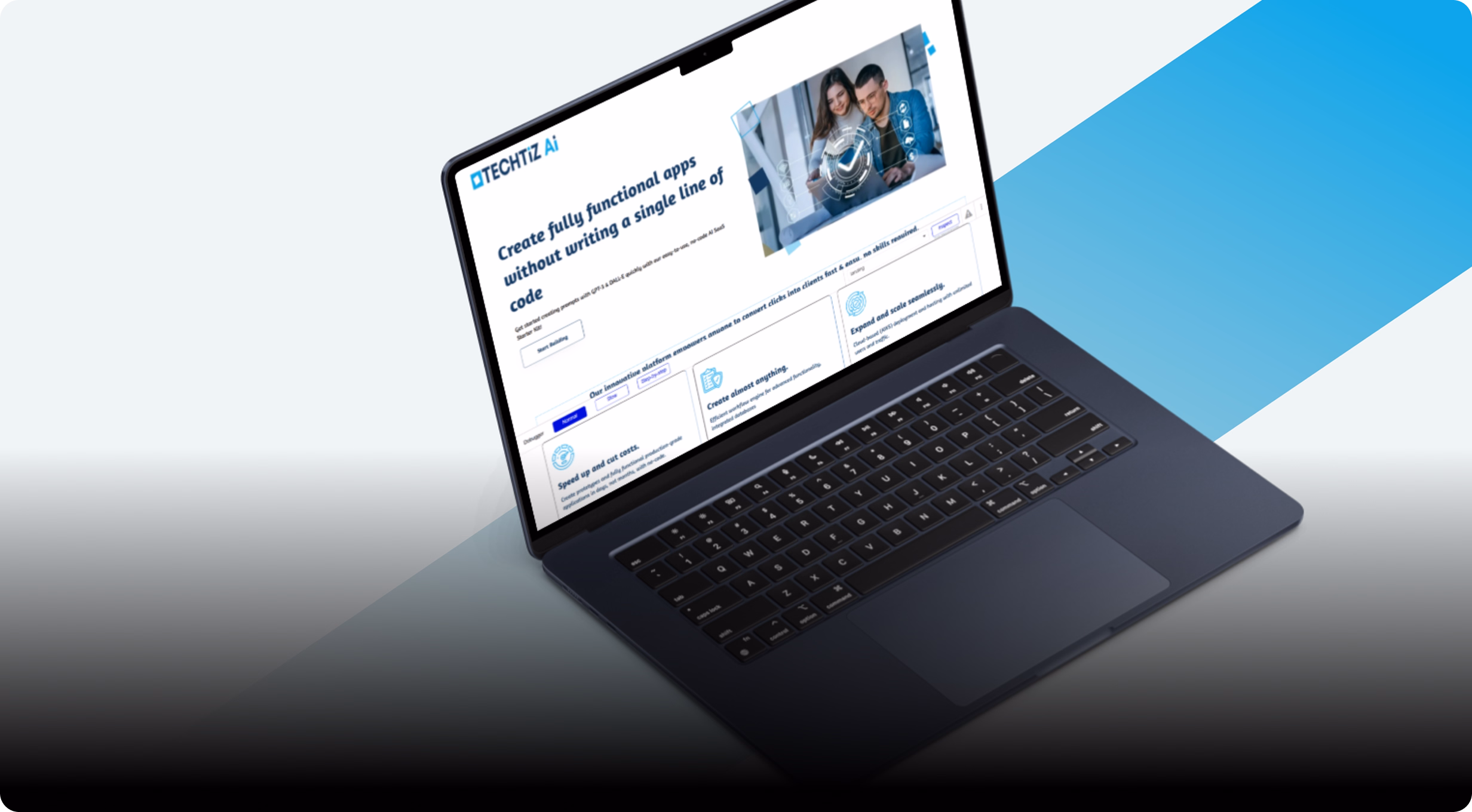 Building a Scalable No-Code Website for a Tech Agency Using Bubble.io case study hero