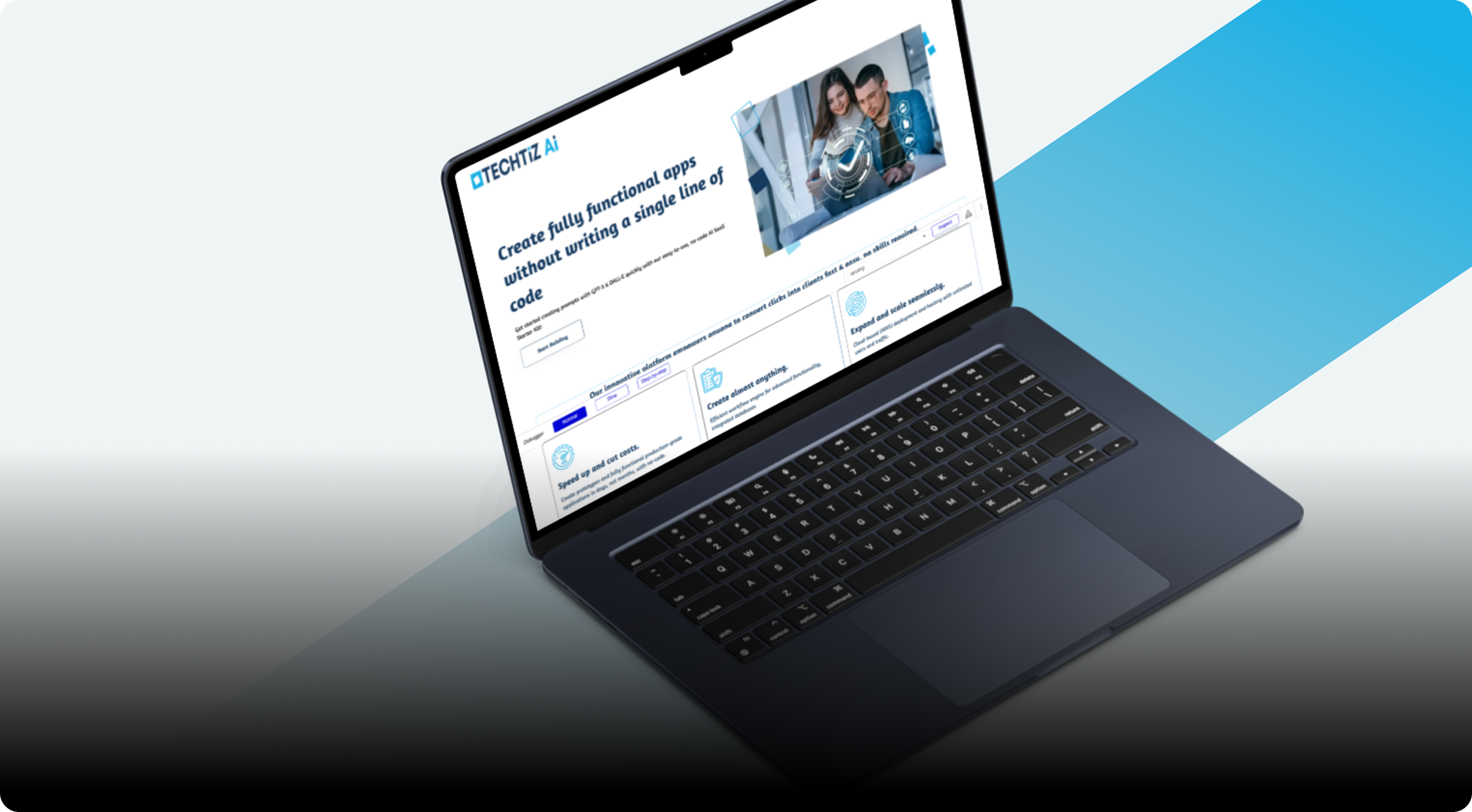 Building a Scalable No-Code Website for a Tech Agency Using Bubble.io case study hero