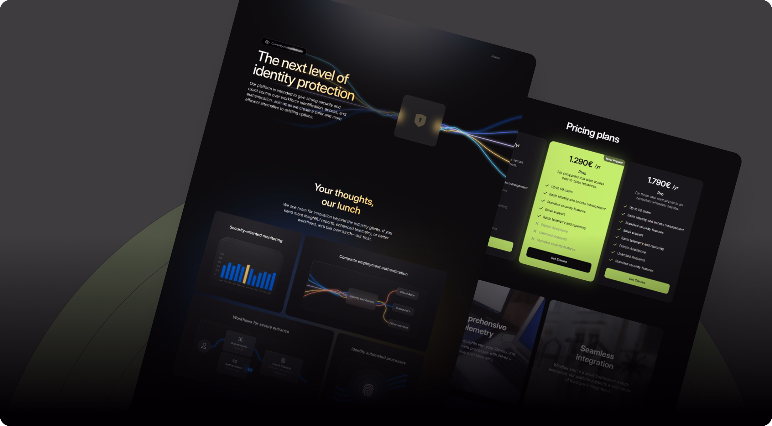 Launching a Modern Security Agency Website with Framer for Nicaea case study hero