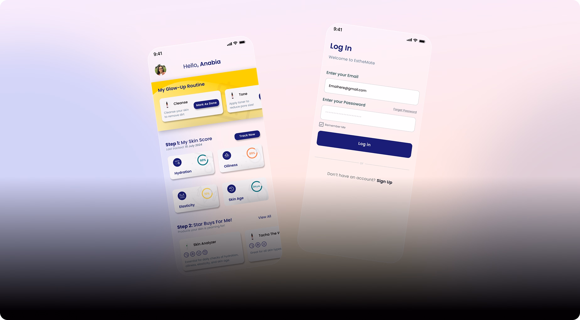 EstheMate – Personalized, Data-Driven Skincare Companion case study hero