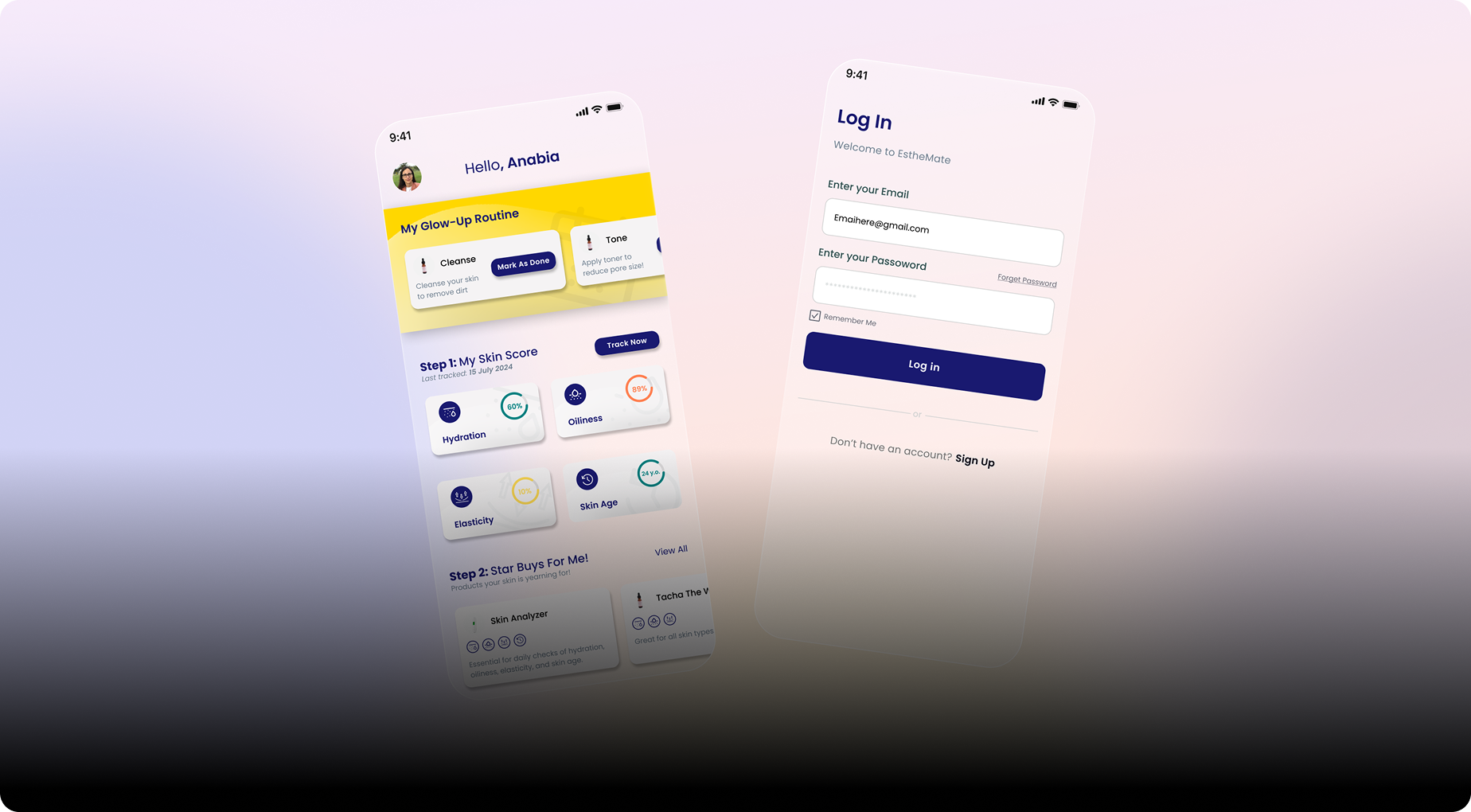 EstheMate – Personalized, Data-Driven Skincare Companion case study hero