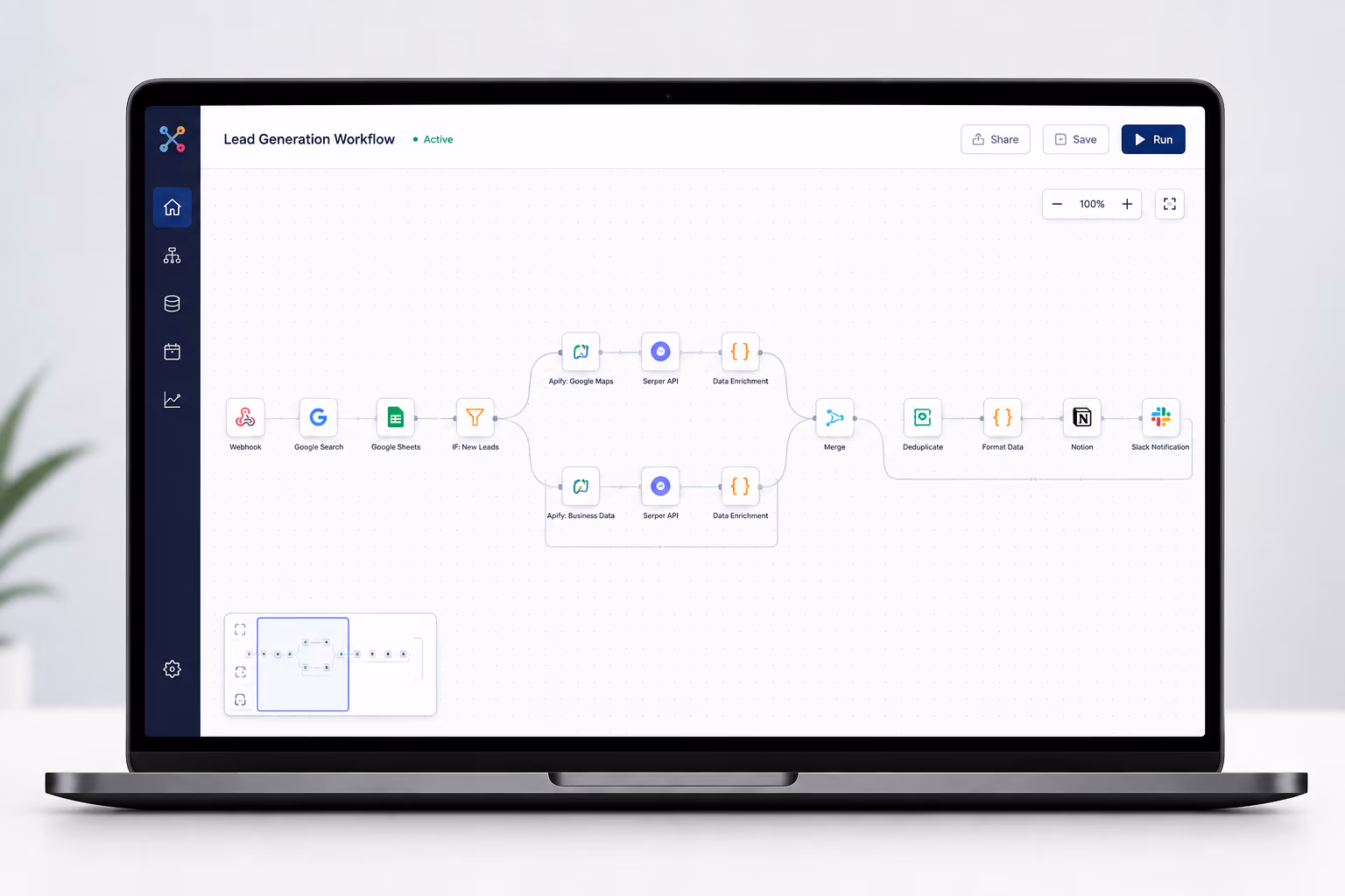 AI Lead Generation Automation – Google Search & Maps Sourcing case study preview